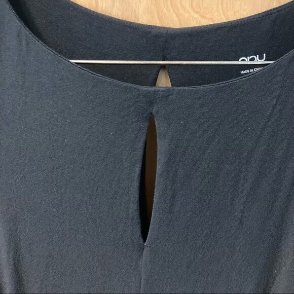 NAU Sz M Repose Slit Super Soft Micromodal Spandex Blend Midi Dress - Picture 2 of 7